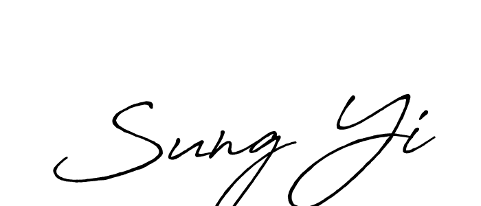 Antro_Vectra_Bolder is a professional signature style that is perfect for those who want to add a touch of class to their signature. It is also a great choice for those who want to make their signature more unique. Get Sung Yi name to fancy signature for free. Sung Yi signature style 7 images and pictures png