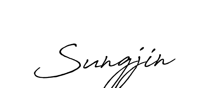 Also You can easily find your signature by using the search form. We will create Sungjin name handwritten signature images for you free of cost using Antro_Vectra_Bolder sign style. Sungjin signature style 7 images and pictures png