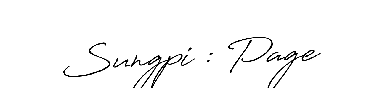 This is the best signature style for the Sungpi : Page name. Also you like these signature font (Antro_Vectra_Bolder). Mix name signature. Sungpi : Page signature style 7 images and pictures png