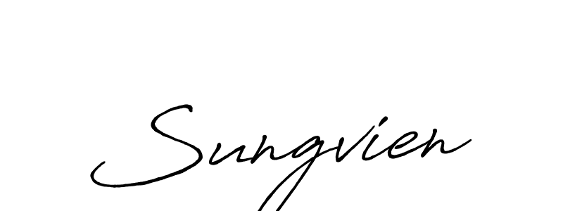 Once you've used our free online signature maker to create your best signature Antro_Vectra_Bolder style, it's time to enjoy all of the benefits that Sungvien name signing documents. Sungvien signature style 7 images and pictures png