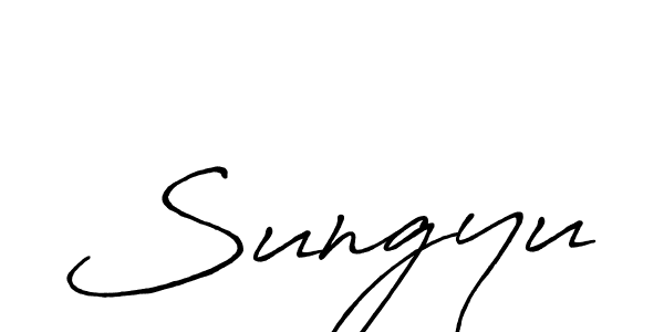 if you are searching for the best signature style for your name Sungyu. so please give up your signature search. here we have designed multiple signature styles  using Antro_Vectra_Bolder. Sungyu signature style 7 images and pictures png