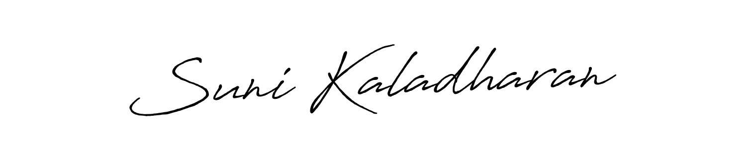 Make a short Suni Kaladharan signature style. Manage your documents anywhere anytime using Antro_Vectra_Bolder. Create and add eSignatures, submit forms, share and send files easily. Suni Kaladharan signature style 7 images and pictures png