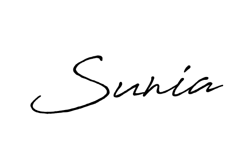 Similarly Antro_Vectra_Bolder is the best handwritten signature design. Signature creator online .You can use it as an online autograph creator for name Sunia. Sunia signature style 7 images and pictures png