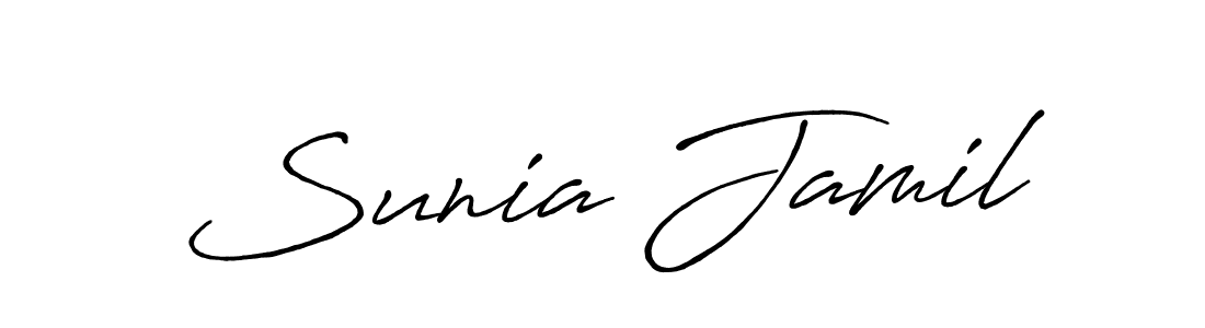This is the best signature style for the Sunia Jamil name. Also you like these signature font (Antro_Vectra_Bolder). Mix name signature. Sunia Jamil signature style 7 images and pictures png