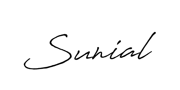 if you are searching for the best signature style for your name Sunial. so please give up your signature search. here we have designed multiple signature styles  using Antro_Vectra_Bolder. Sunial signature style 7 images and pictures png