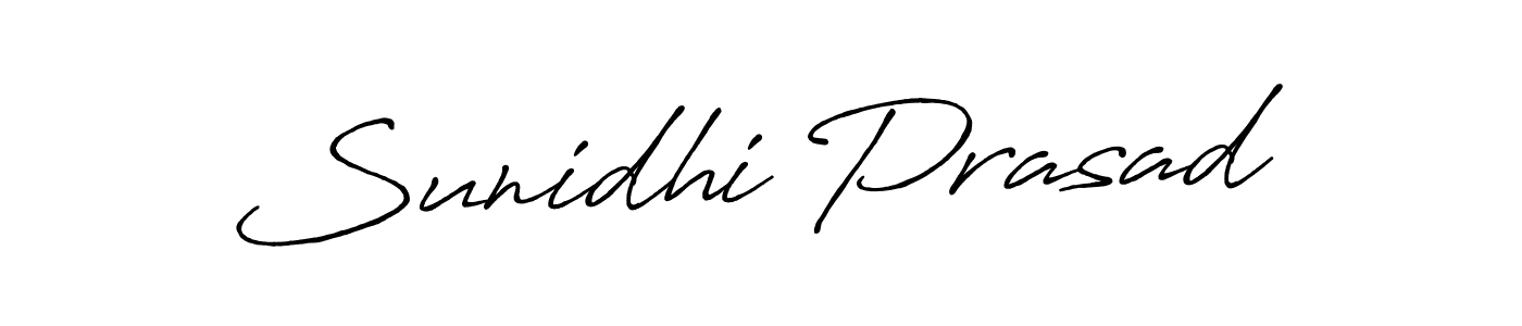 Use a signature maker to create a handwritten signature online. With this signature software, you can design (Antro_Vectra_Bolder) your own signature for name Sunidhi Prasad. Sunidhi Prasad signature style 7 images and pictures png