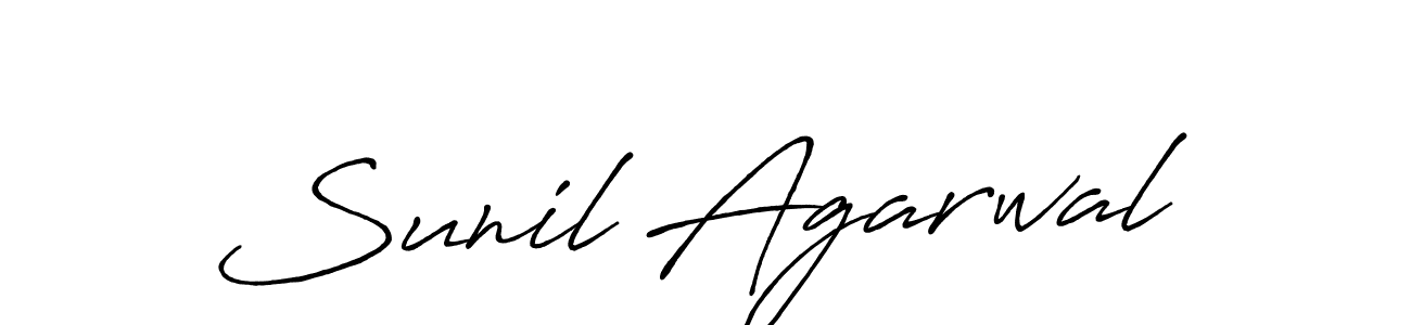 Use a signature maker to create a handwritten signature online. With this signature software, you can design (Antro_Vectra_Bolder) your own signature for name Sunil Agarwal. Sunil Agarwal signature style 7 images and pictures png