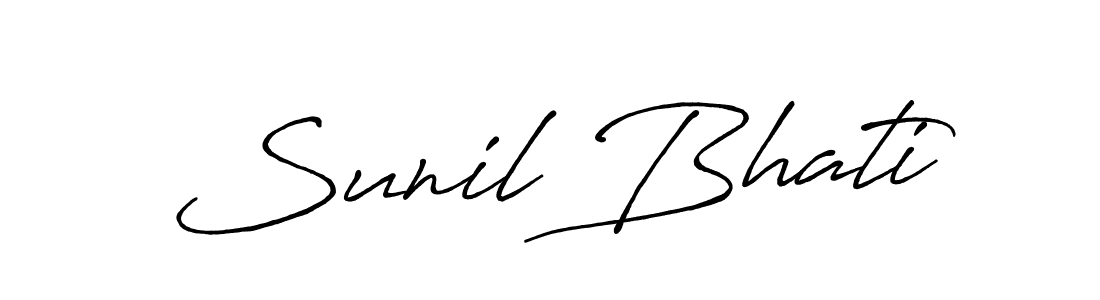 Antro_Vectra_Bolder is a professional signature style that is perfect for those who want to add a touch of class to their signature. It is also a great choice for those who want to make their signature more unique. Get Sunil Bhati name to fancy signature for free. Sunil Bhati signature style 7 images and pictures png