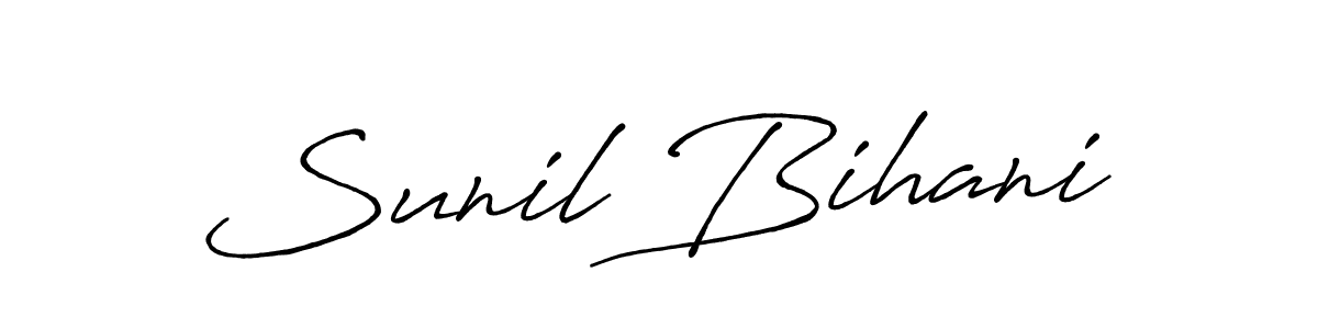 You can use this online signature creator to create a handwritten signature for the name Sunil Bihani. This is the best online autograph maker. Sunil Bihani signature style 7 images and pictures png