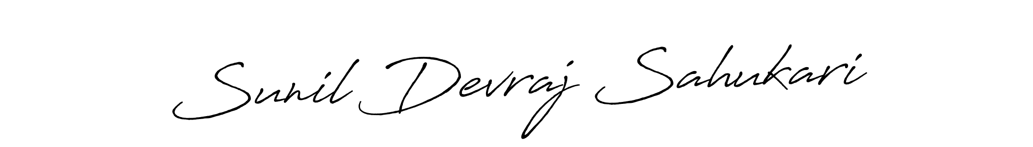 How to make Sunil Devraj Sahukari signature? Antro_Vectra_Bolder is a professional autograph style. Create handwritten signature for Sunil Devraj Sahukari name. Sunil Devraj Sahukari signature style 7 images and pictures png