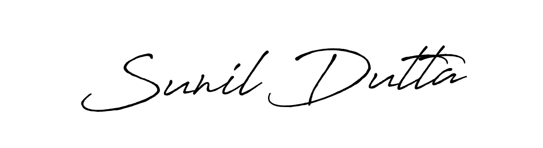 Make a beautiful signature design for name Sunil Dutta. With this signature (Antro_Vectra_Bolder) style, you can create a handwritten signature for free. Sunil Dutta signature style 7 images and pictures png