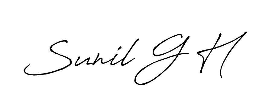 Similarly Antro_Vectra_Bolder is the best handwritten signature design. Signature creator online .You can use it as an online autograph creator for name Sunil G H. Sunil G H signature style 7 images and pictures png