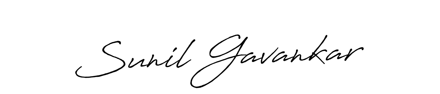 Also we have Sunil Gavankar name is the best signature style. Create professional handwritten signature collection using Antro_Vectra_Bolder autograph style. Sunil Gavankar signature style 7 images and pictures png