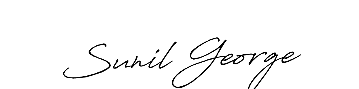 How to Draw Sunil George signature style? Antro_Vectra_Bolder is a latest design signature styles for name Sunil George. Sunil George signature style 7 images and pictures png