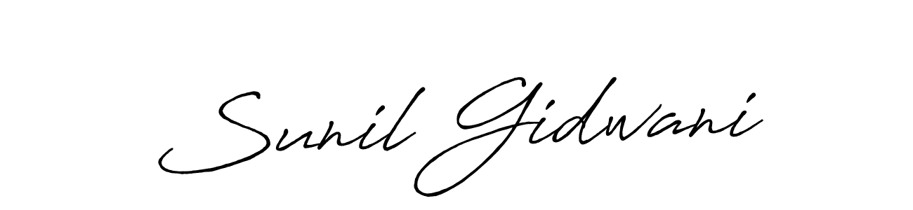Once you've used our free online signature maker to create your best signature Antro_Vectra_Bolder style, it's time to enjoy all of the benefits that Sunil Gidwani name signing documents. Sunil Gidwani signature style 7 images and pictures png
