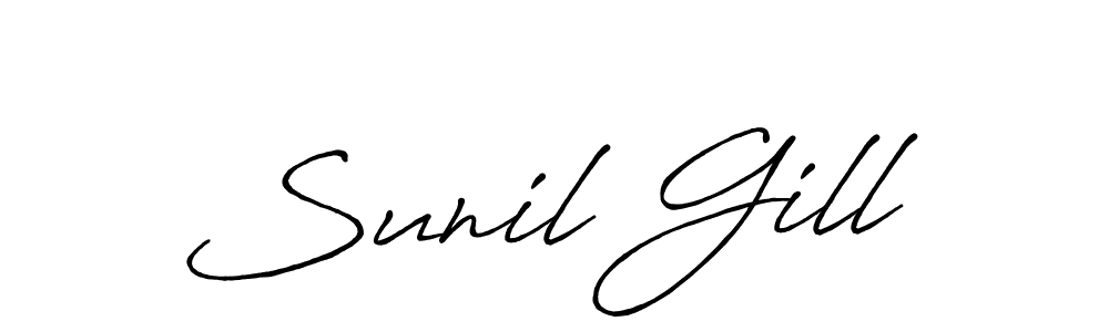 The best way (Antro_Vectra_Bolder) to make a short signature is to pick only two or three words in your name. The name Sunil Gill include a total of six letters. For converting this name. Sunil Gill signature style 7 images and pictures png