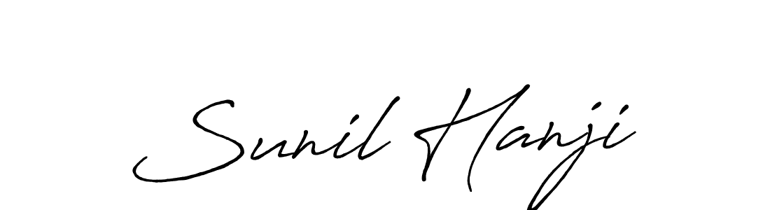 The best way (Antro_Vectra_Bolder) to make a short signature is to pick only two or three words in your name. The name Sunil Hanji include a total of six letters. For converting this name. Sunil Hanji signature style 7 images and pictures png