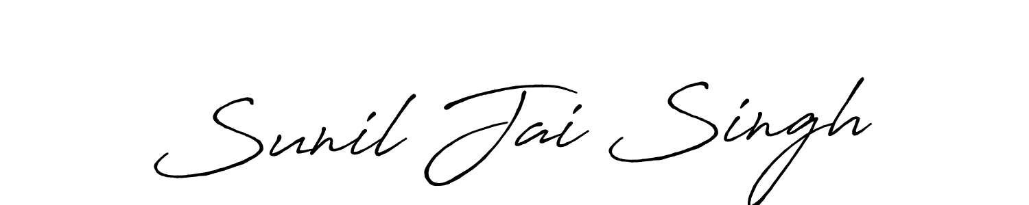 Make a beautiful signature design for name Sunil Jai Singh. With this signature (Antro_Vectra_Bolder) style, you can create a handwritten signature for free. Sunil Jai Singh signature style 7 images and pictures png