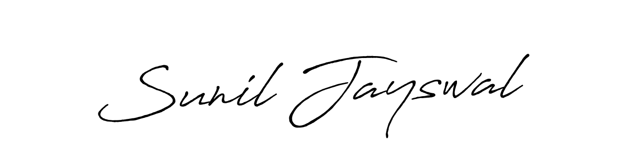 It looks lik you need a new signature style for name Sunil Jayswal. Design unique handwritten (Antro_Vectra_Bolder) signature with our free signature maker in just a few clicks. Sunil Jayswal signature style 7 images and pictures png