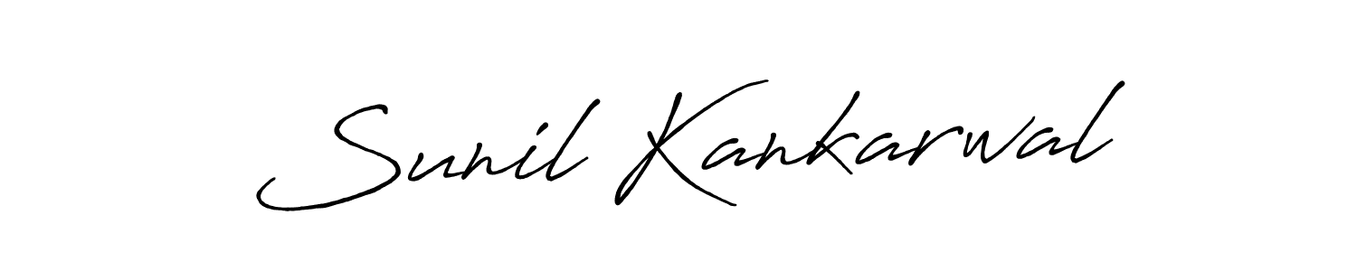 Antro_Vectra_Bolder is a professional signature style that is perfect for those who want to add a touch of class to their signature. It is also a great choice for those who want to make their signature more unique. Get Sunil Kankarwal name to fancy signature for free. Sunil Kankarwal signature style 7 images and pictures png