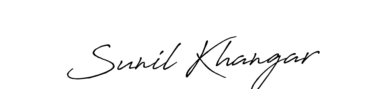 How to Draw Sunil Khangar signature style? Antro_Vectra_Bolder is a latest design signature styles for name Sunil Khangar. Sunil Khangar signature style 7 images and pictures png