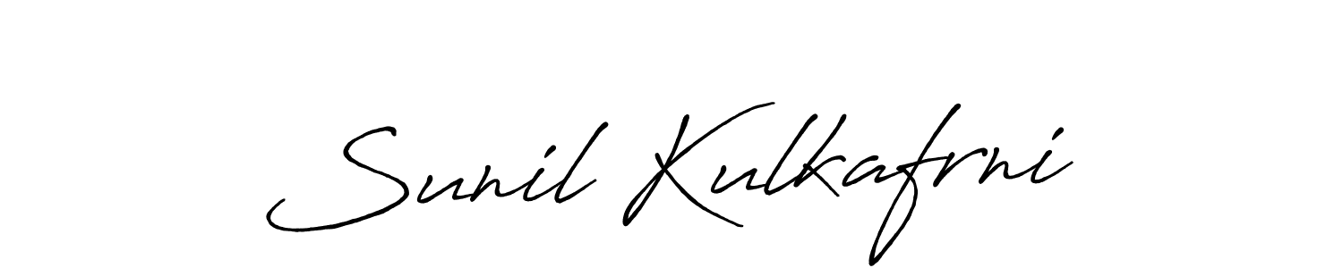 The best way (Antro_Vectra_Bolder) to make a short signature is to pick only two or three words in your name. The name Sunil Kulkafrni include a total of six letters. For converting this name. Sunil Kulkafrni signature style 7 images and pictures png