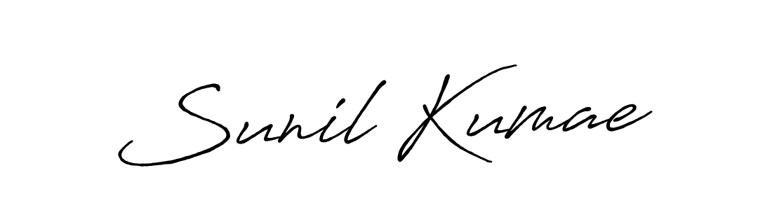 Make a beautiful signature design for name Sunil Kumae. With this signature (Antro_Vectra_Bolder) style, you can create a handwritten signature for free. Sunil Kumae signature style 7 images and pictures png