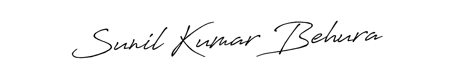 Sunil Kumar Behura stylish signature style. Best Handwritten Sign (Antro_Vectra_Bolder) for my name. Handwritten Signature Collection Ideas for my name Sunil Kumar Behura. Sunil Kumar Behura signature style 7 images and pictures png