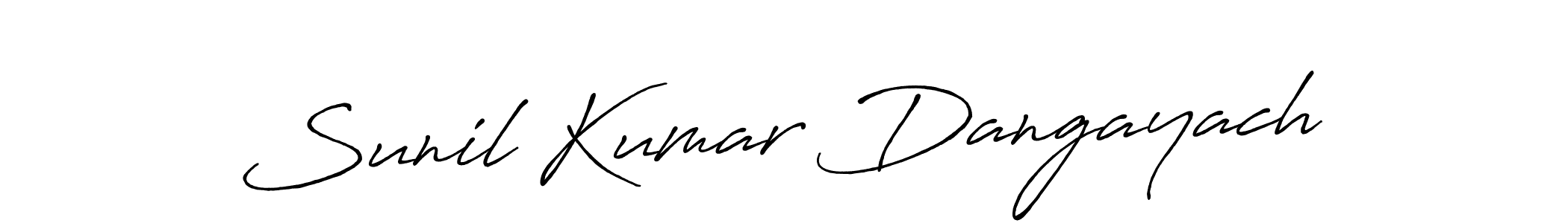 The best way (Antro_Vectra_Bolder) to make a short signature is to pick only two or three words in your name. The name Sunil Kumar Dangayach include a total of six letters. For converting this name. Sunil Kumar Dangayach signature style 7 images and pictures png