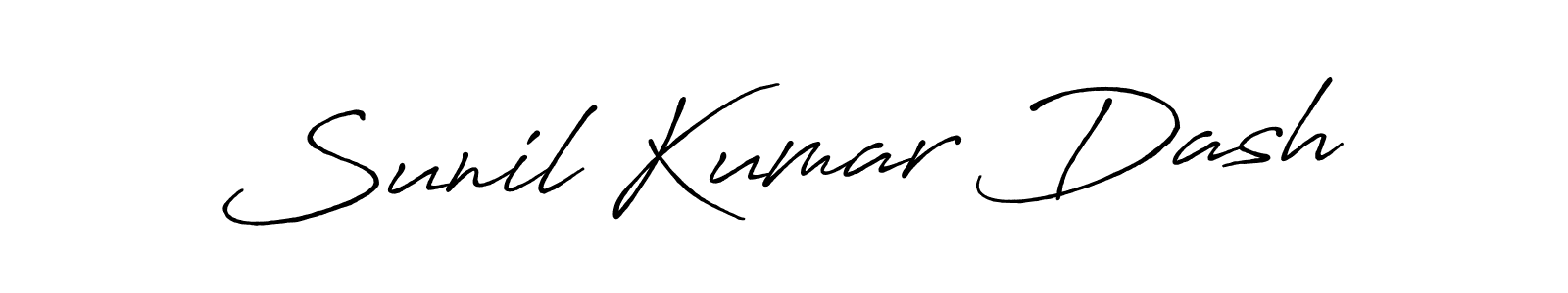 How to make Sunil Kumar Dash name signature. Use Antro_Vectra_Bolder style for creating short signs online. This is the latest handwritten sign. Sunil Kumar Dash signature style 7 images and pictures png
