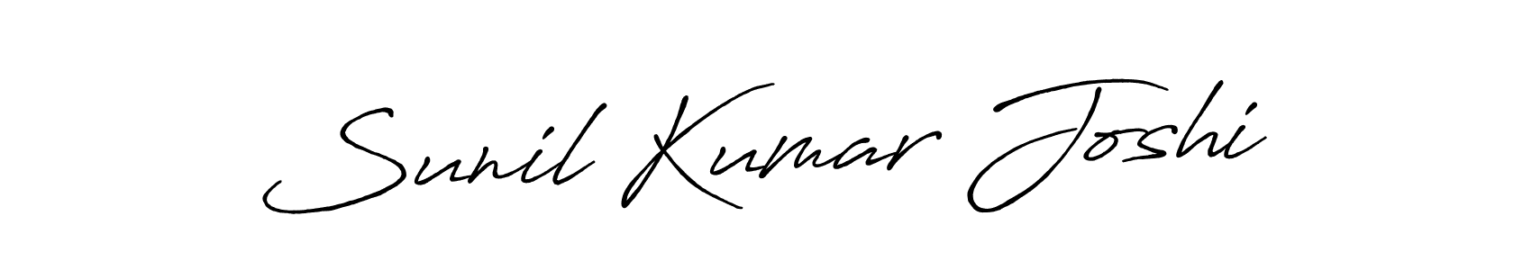 Create a beautiful signature design for name Sunil Kumar Joshi. With this signature (Antro_Vectra_Bolder) fonts, you can make a handwritten signature for free. Sunil Kumar Joshi signature style 7 images and pictures png