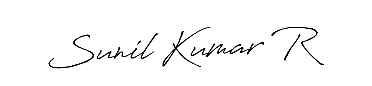 How to make Sunil Kumar R signature? Antro_Vectra_Bolder is a professional autograph style. Create handwritten signature for Sunil Kumar R name. Sunil Kumar R signature style 7 images and pictures png