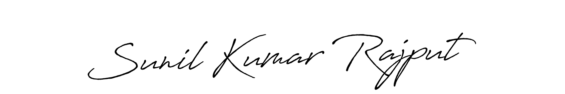 Make a beautiful signature design for name Sunil Kumar Rajput. With this signature (Antro_Vectra_Bolder) style, you can create a handwritten signature for free. Sunil Kumar Rajput signature style 7 images and pictures png
