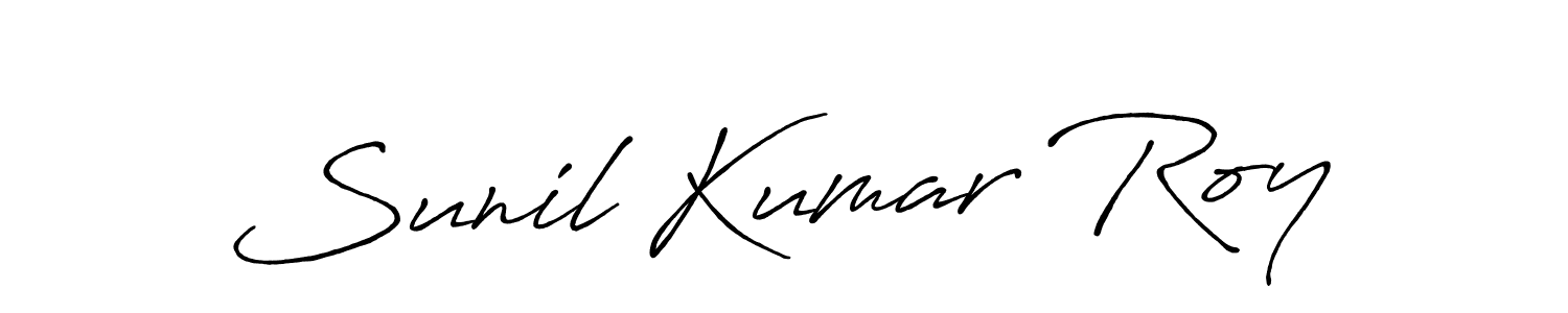 Sunil Kumar Roy stylish signature style. Best Handwritten Sign (Antro_Vectra_Bolder) for my name. Handwritten Signature Collection Ideas for my name Sunil Kumar Roy. Sunil Kumar Roy signature style 7 images and pictures png