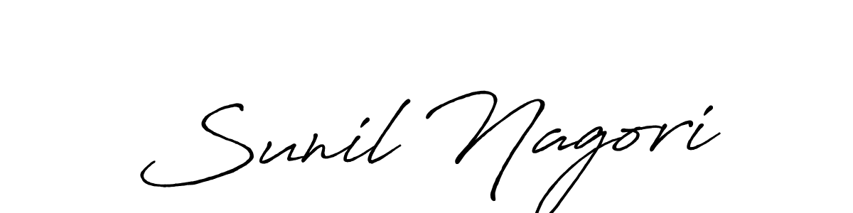 Also we have Sunil Nagori name is the best signature style. Create professional handwritten signature collection using Antro_Vectra_Bolder autograph style. Sunil Nagori signature style 7 images and pictures png