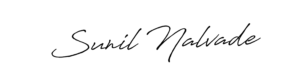 It looks lik you need a new signature style for name Sunil Nalvade. Design unique handwritten (Antro_Vectra_Bolder) signature with our free signature maker in just a few clicks. Sunil Nalvade signature style 7 images and pictures png