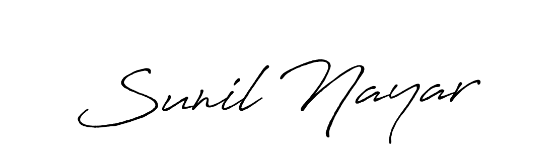 Use a signature maker to create a handwritten signature online. With this signature software, you can design (Antro_Vectra_Bolder) your own signature for name Sunil Nayar. Sunil Nayar signature style 7 images and pictures png
