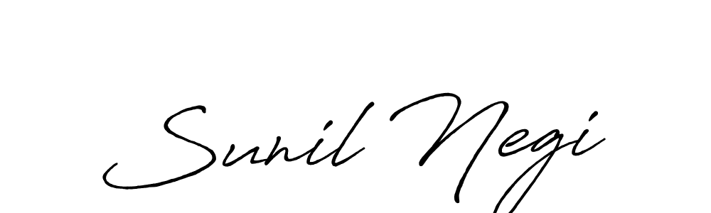 Use a signature maker to create a handwritten signature online. With this signature software, you can design (Antro_Vectra_Bolder) your own signature for name Sunil Negi. Sunil Negi signature style 7 images and pictures png