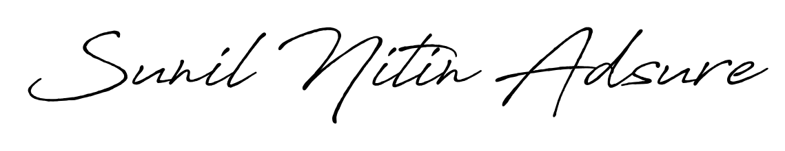 Create a beautiful signature design for name Sunil Nitin Adsure. With this signature (Antro_Vectra_Bolder) fonts, you can make a handwritten signature for free. Sunil Nitin Adsure signature style 7 images and pictures png
