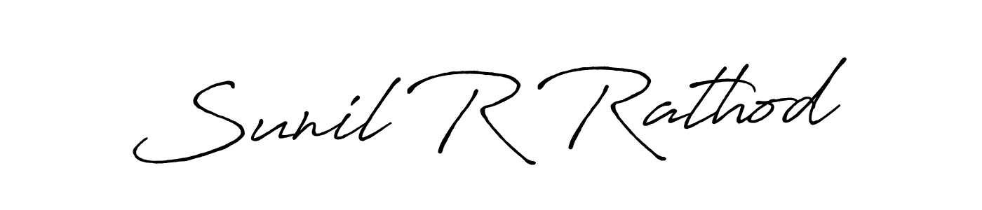 Design your own signature with our free online signature maker. With this signature software, you can create a handwritten (Antro_Vectra_Bolder) signature for name Sunil R Rathod. Sunil R Rathod signature style 7 images and pictures png