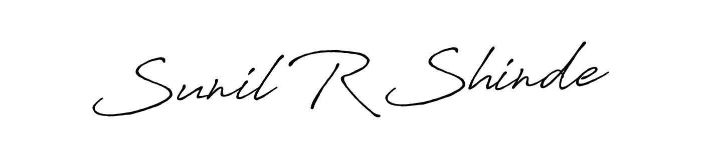 Design your own signature with our free online signature maker. With this signature software, you can create a handwritten (Antro_Vectra_Bolder) signature for name Sunil R Shinde. Sunil R Shinde signature style 7 images and pictures png