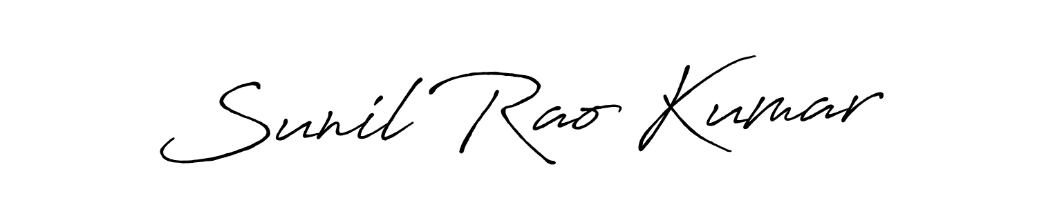 Use a signature maker to create a handwritten signature online. With this signature software, you can design (Antro_Vectra_Bolder) your own signature for name Sunil Rao Kumar. Sunil Rao Kumar signature style 7 images and pictures png
