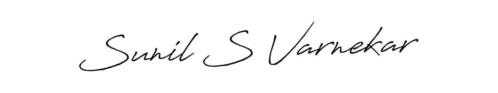 Similarly Antro_Vectra_Bolder is the best handwritten signature design. Signature creator online .You can use it as an online autograph creator for name Sunil S Varnekar. Sunil S Varnekar signature style 7 images and pictures png