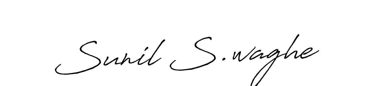 Also You can easily find your signature by using the search form. We will create Sunil S.waghe name handwritten signature images for you free of cost using Antro_Vectra_Bolder sign style. Sunil S.waghe signature style 7 images and pictures png