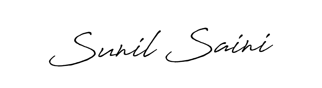 You should practise on your own different ways (Antro_Vectra_Bolder) to write your name (Sunil Saini) in signature. don't let someone else do it for you. Sunil Saini signature style 7 images and pictures png