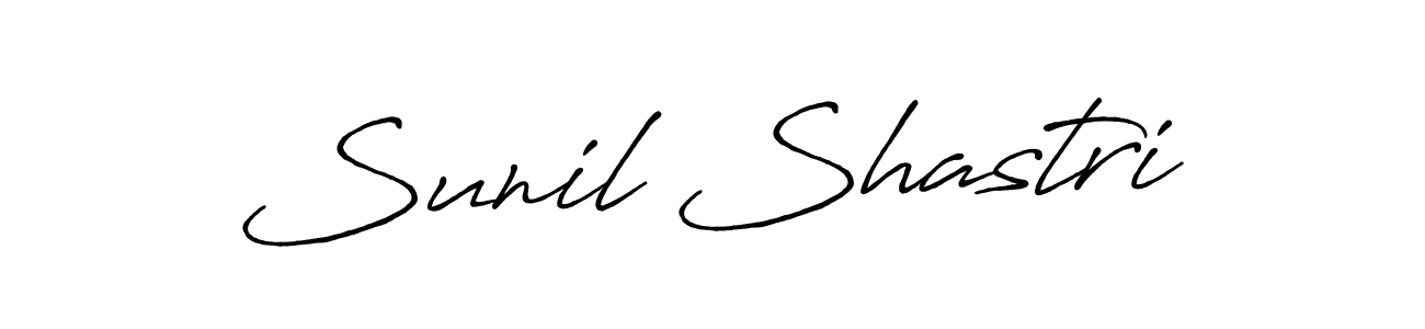 if you are searching for the best signature style for your name Sunil Shastri. so please give up your signature search. here we have designed multiple signature styles  using Antro_Vectra_Bolder. Sunil Shastri signature style 7 images and pictures png