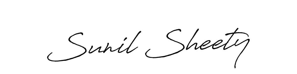 It looks lik you need a new signature style for name Sunil Sheety. Design unique handwritten (Antro_Vectra_Bolder) signature with our free signature maker in just a few clicks. Sunil Sheety signature style 7 images and pictures png