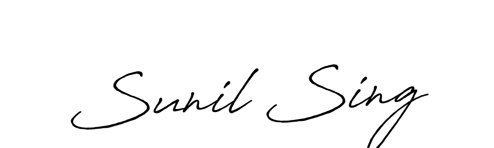 Similarly Antro_Vectra_Bolder is the best handwritten signature design. Signature creator online .You can use it as an online autograph creator for name Sunil Sing. Sunil Sing signature style 7 images and pictures png