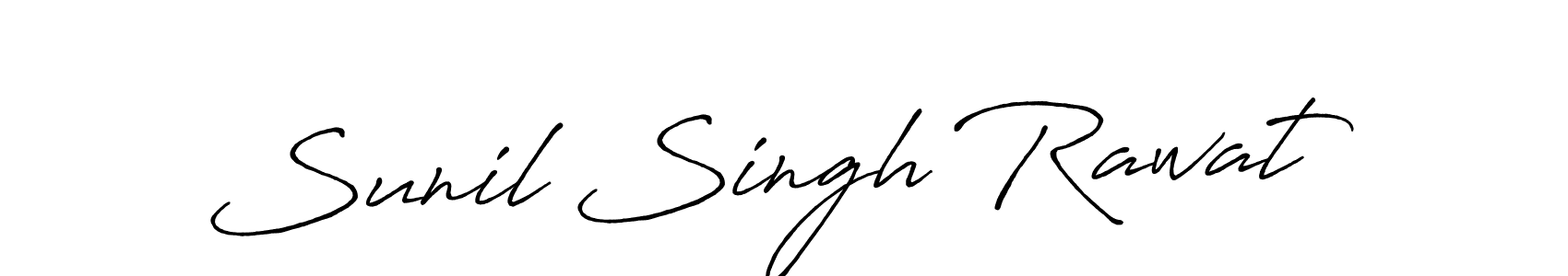 Design your own signature with our free online signature maker. With this signature software, you can create a handwritten (Antro_Vectra_Bolder) signature for name Sunil Singh Rawat. Sunil Singh Rawat signature style 7 images and pictures png