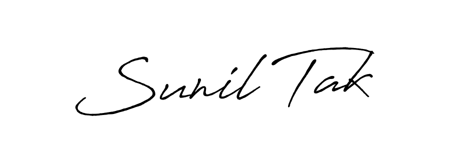 Make a beautiful signature design for name Sunil Tak. Use this online signature maker to create a handwritten signature for free. Sunil Tak signature style 7 images and pictures png